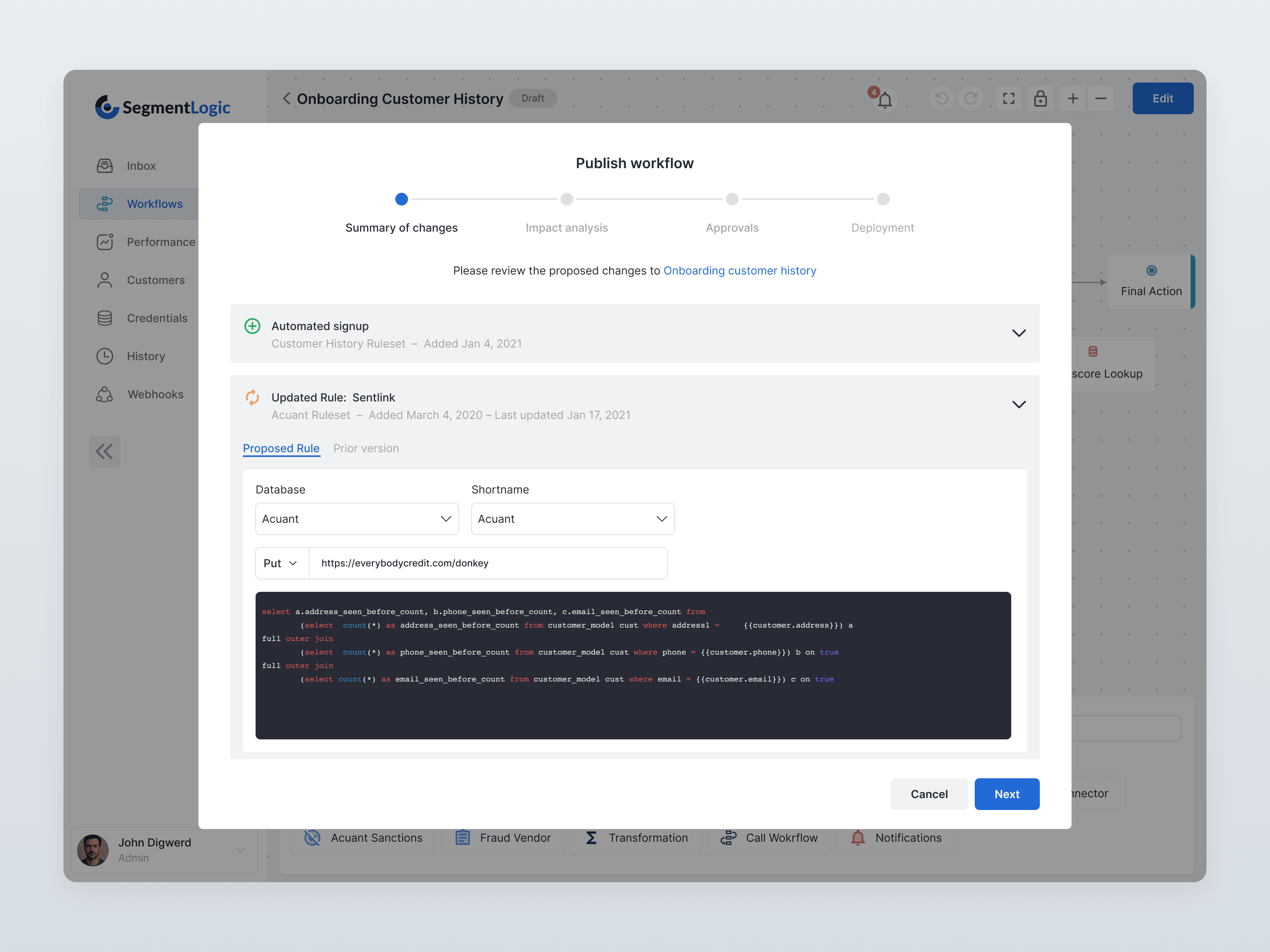 Flow Builders — Testlock: data-source configuration