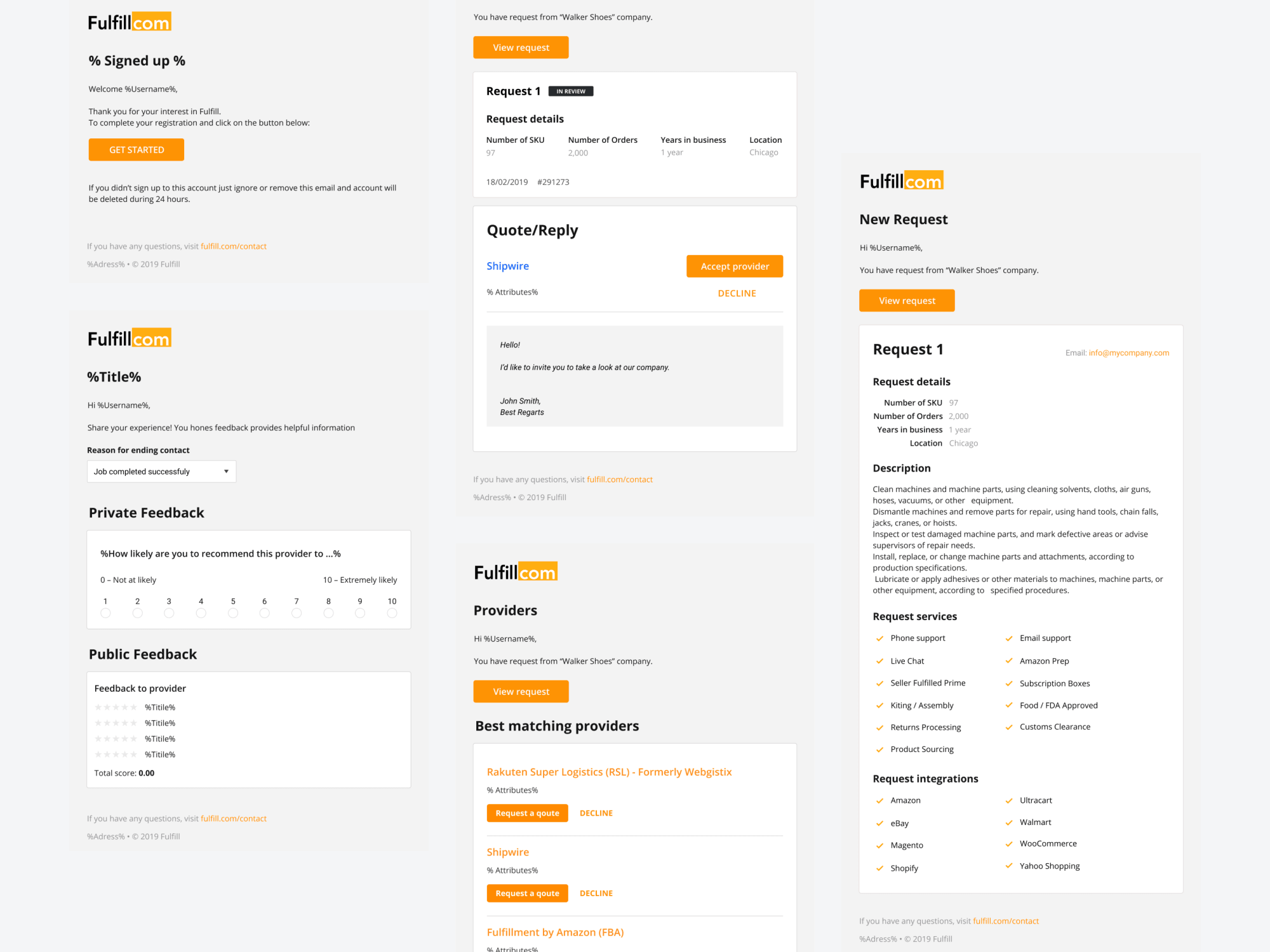 Fulfill — transactional touchpoints