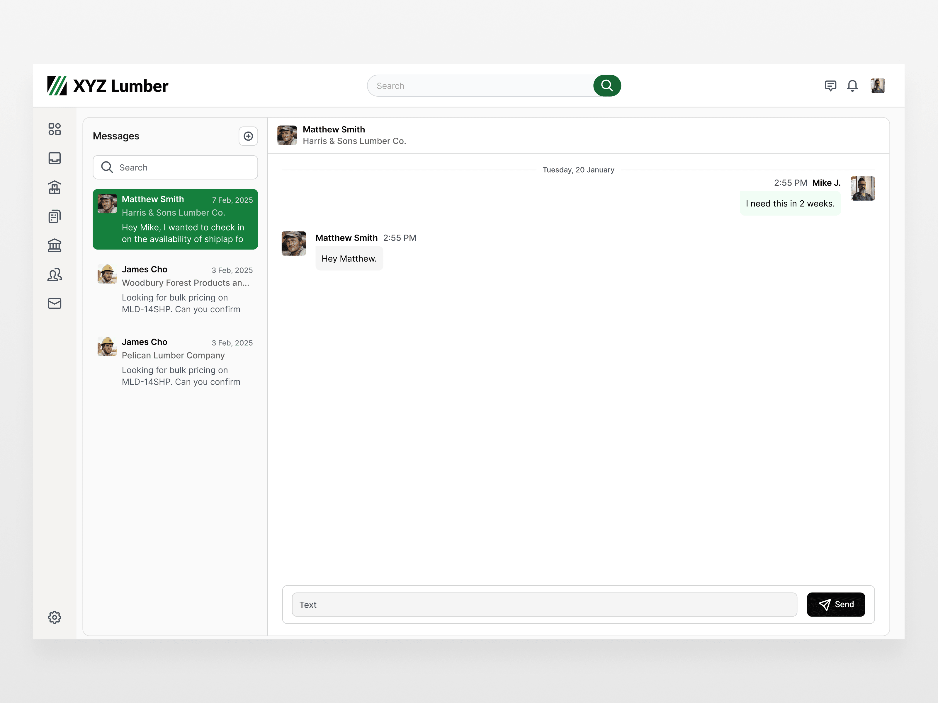 ProPortals — buyer-seller messaging