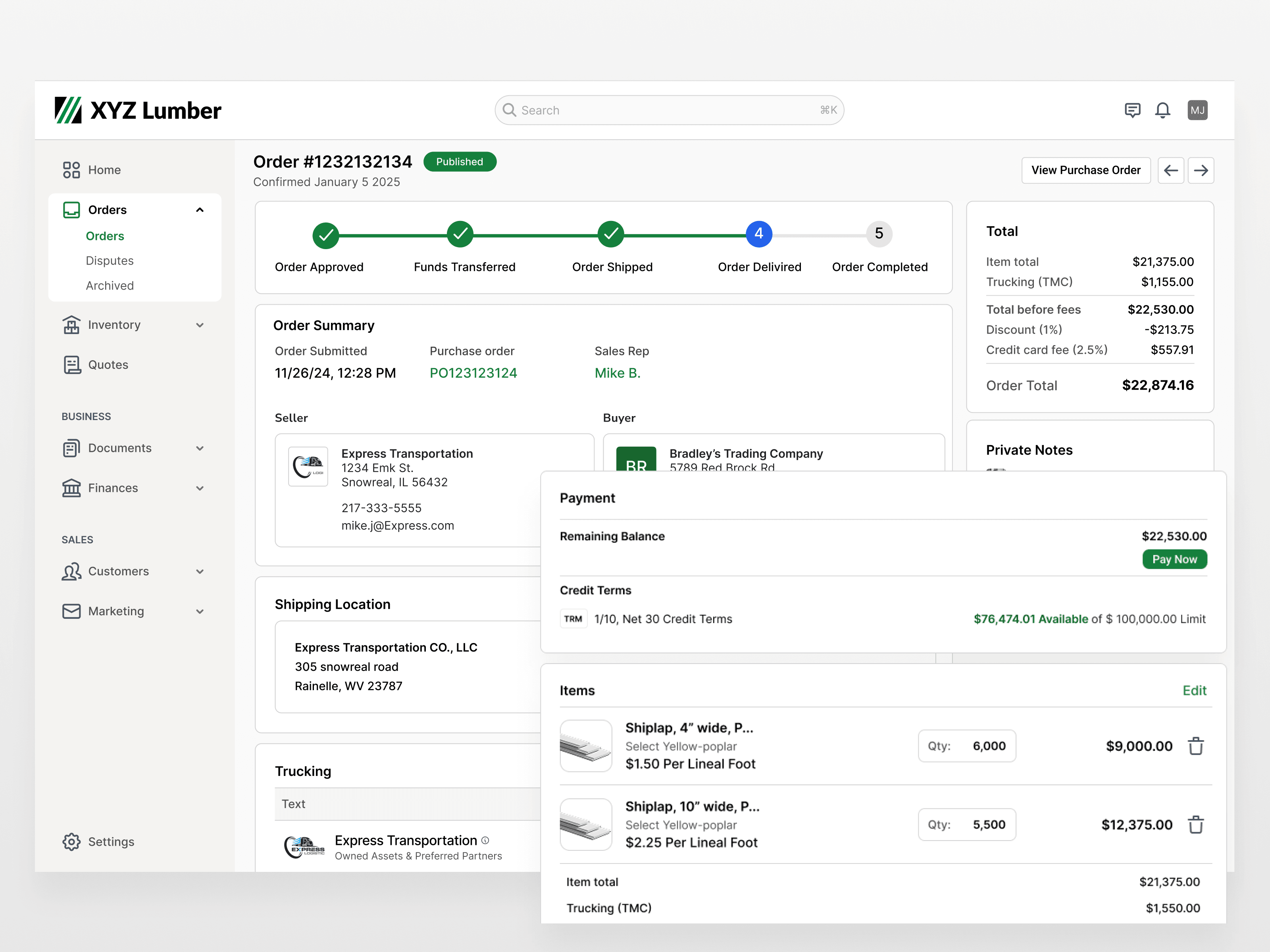 ProPortals — order and fulfillment flow