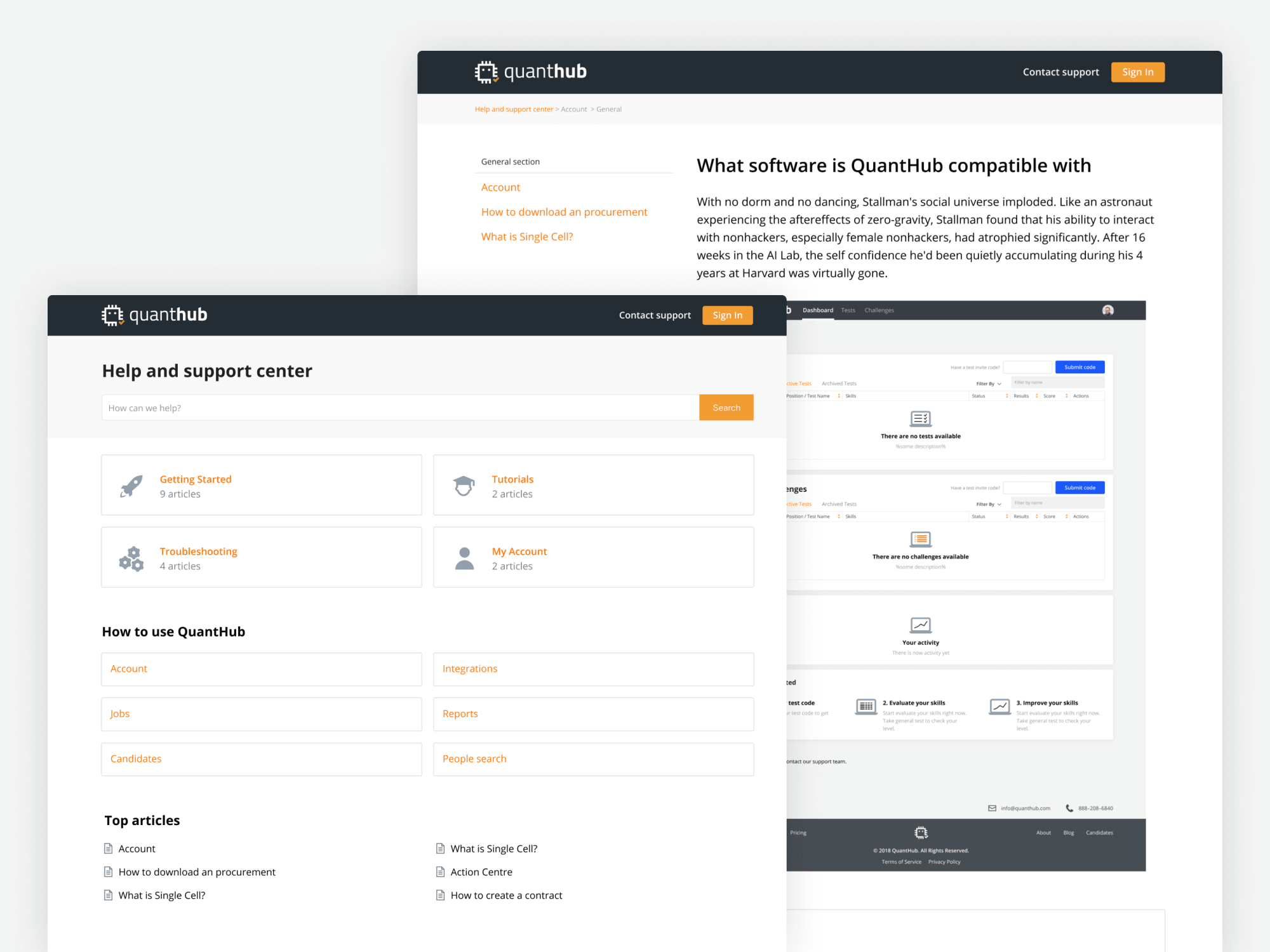 QuantHub — Help and Support Center