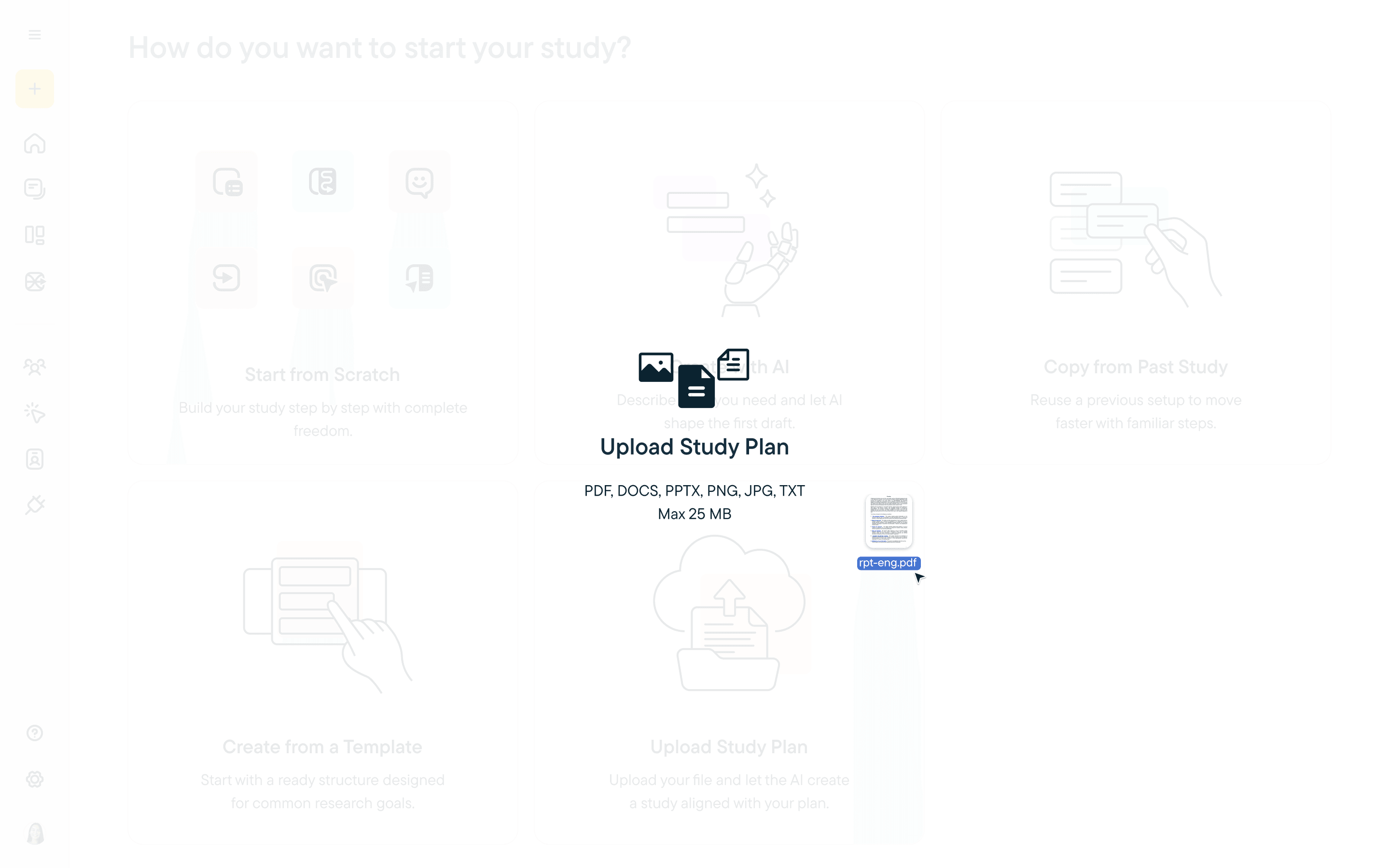 Sprig — drag and drop a file