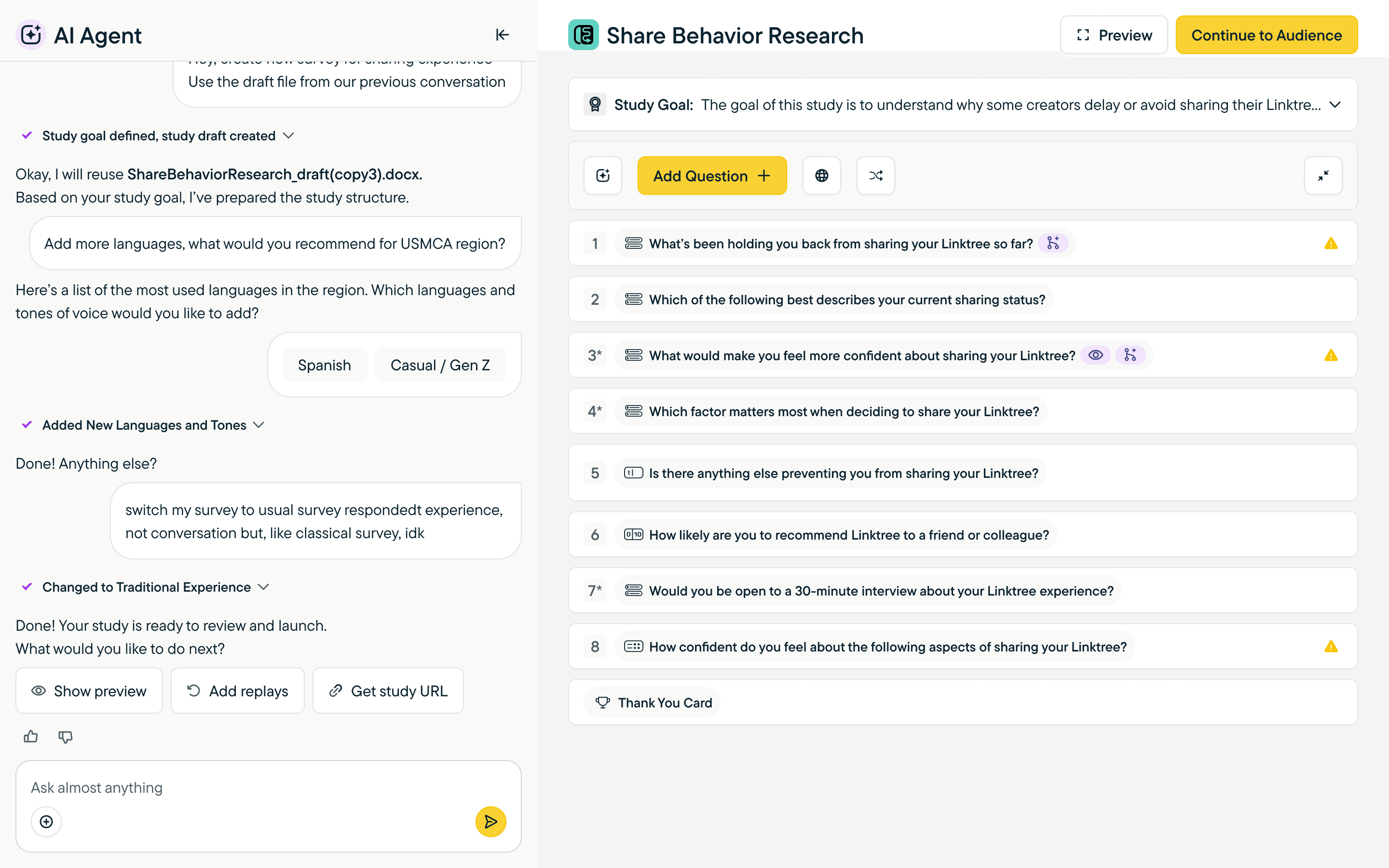 Sprig — acting on AI suggestions